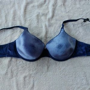 Modern movement bra 34B blue crush velvet lined